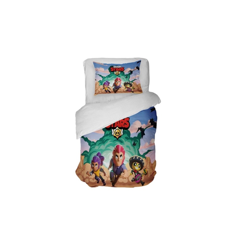 Brawl Stars 3D Digital Printing Single Duvet Cover Set | Duvet Cover And 1 Pillowcase