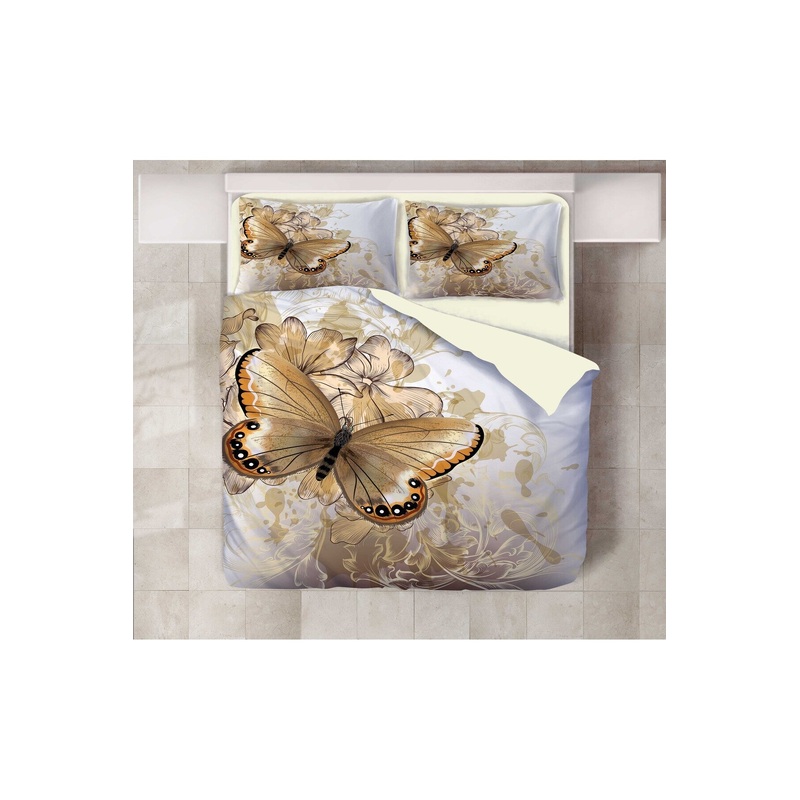 Butterfly 3D Digital Printing Double Duvet Cover Set | Duvet Cover And 2 Pcs Pillowcases | Bedding Set, Bedroom Decor