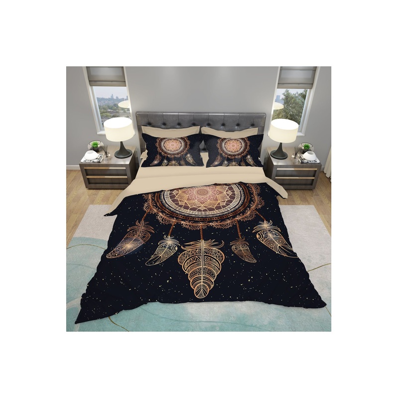 Dream Catcher 3D Digital Printing Double Duvet Cover Set | Duvet Cover And 2 Pcs Pillowcases | Bedding Set, Bedroom Decor