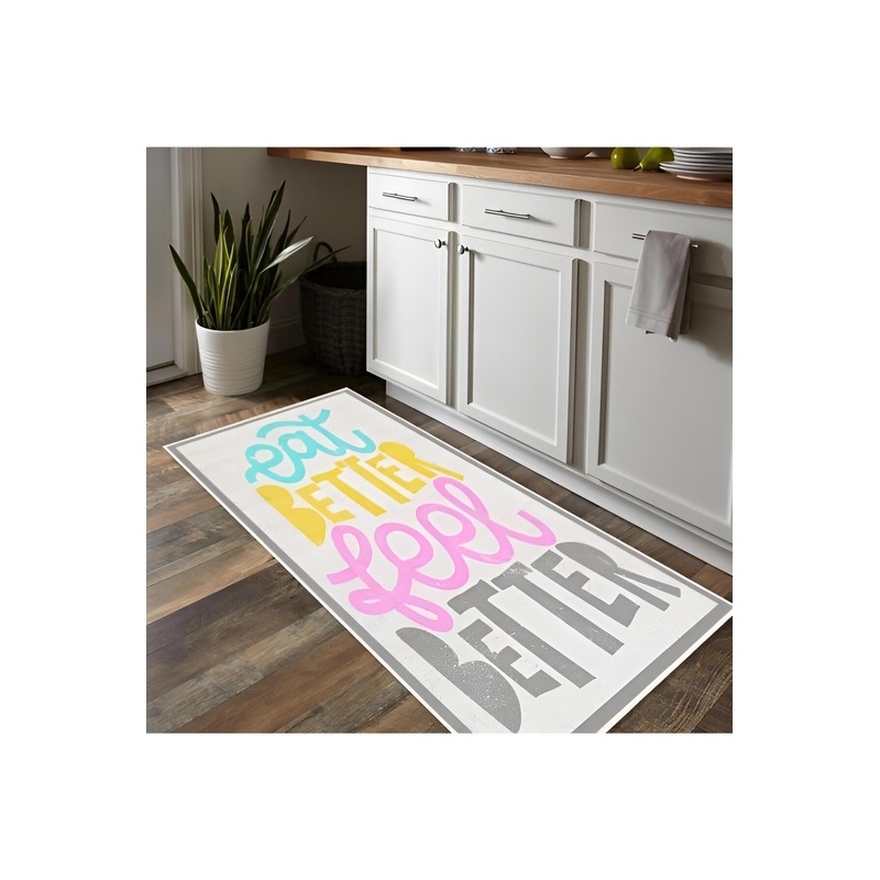Eat Better Feel Better Digitally Printed Carpet