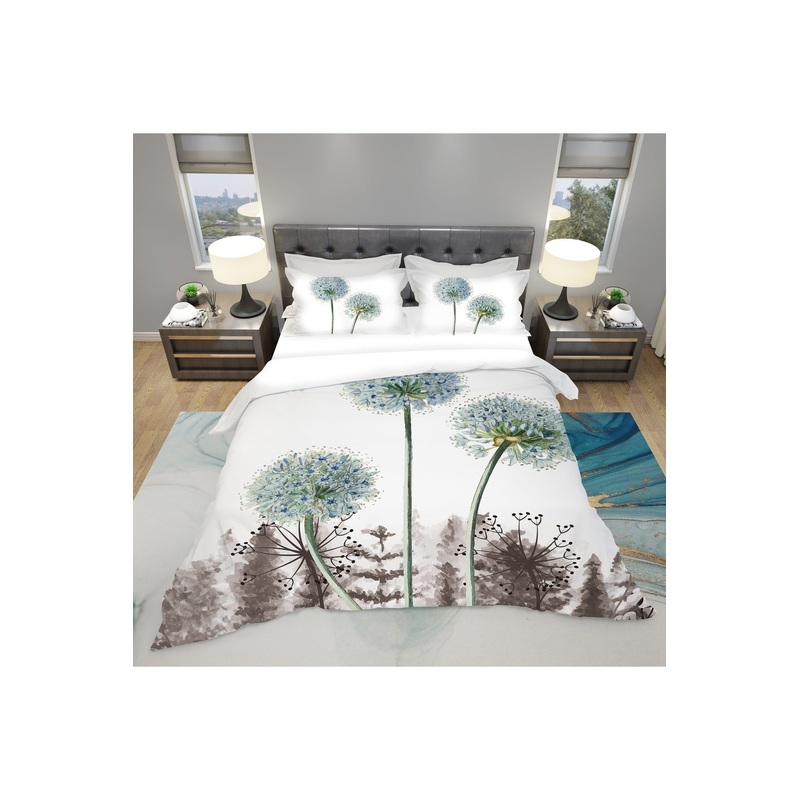 Flower 3D Digital Print Double Duvet Cover Set | Duvet Cover And 2 Pcs Pillowcases | Bedding Set, Bedroom Decor