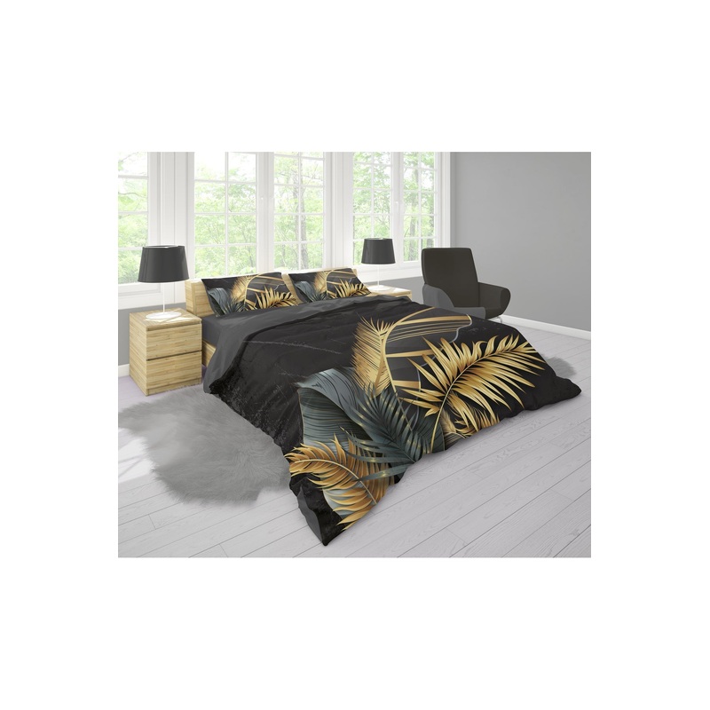 Leaf 3D Digital Printing Double Duvet Cover Set | Duvet Cover And 2 Pcs Pillowcases | Bedding Set, Bedroom Decor