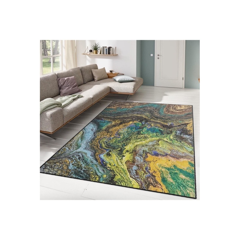 Marbling Patterned Digital Printed Carpet