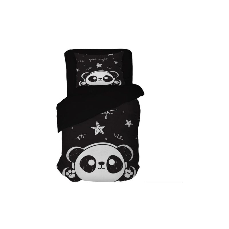 Panda 3D Digital Print Single Duvet Cover Set | Duvet Cover And 1 Pcs Pillowcase | Bedding Set, Bedroom Decor