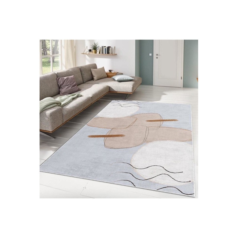 Powder Color Soft Drawing Digital Printed Carpet