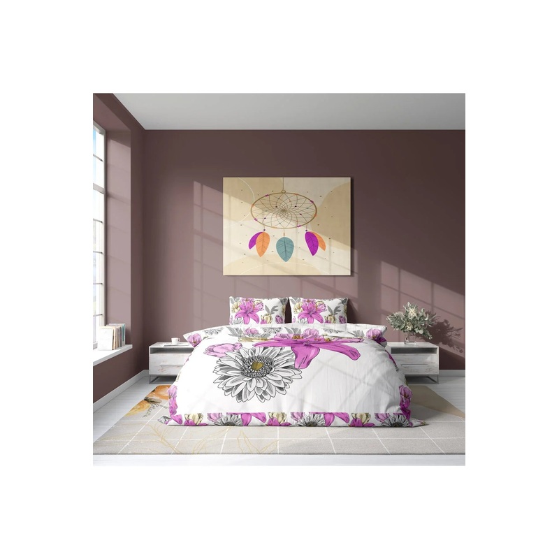 Printed Double Duvet Cover Set Without Sheets Duvet Cover and 2 Pcs Pillowcases | Bedding Set, Bedroom Decor