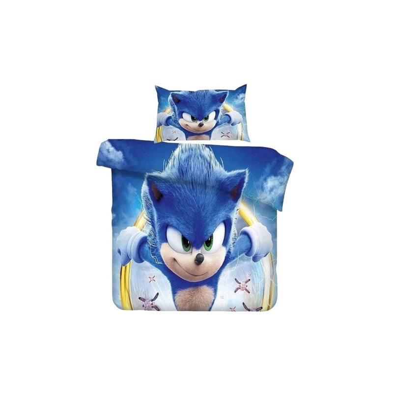 Sonic 3D Digital Printing Single Duvet Cover Set | Duvet Cover And 1 Pillowcase