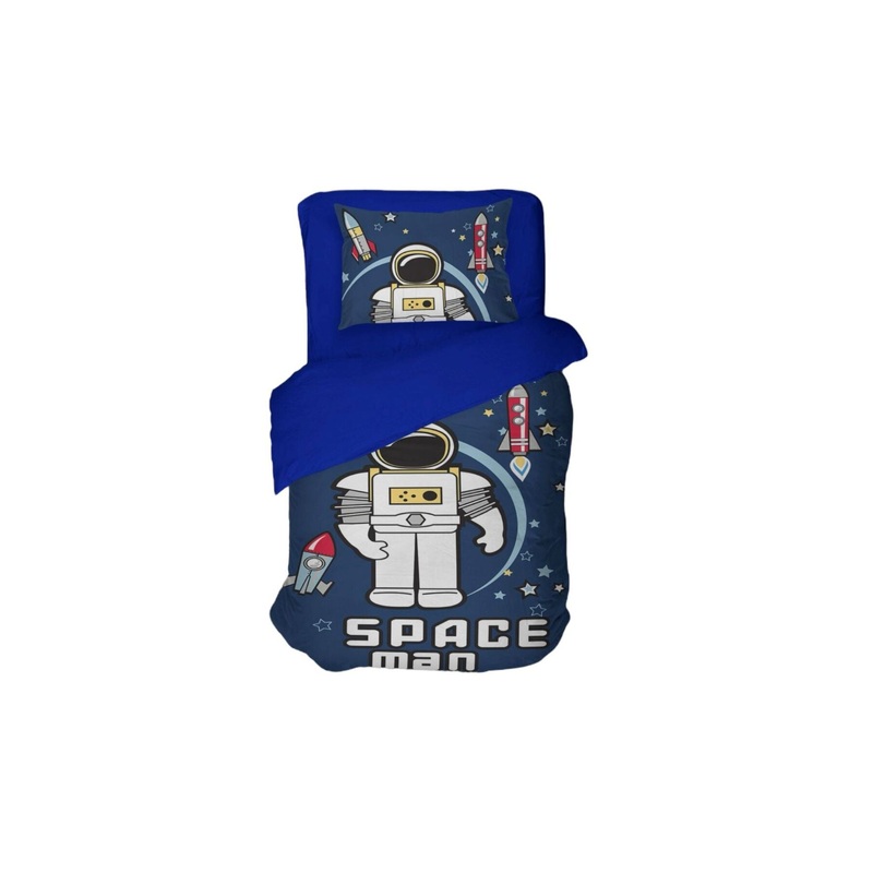 Space Man 3D Digital Print Single Duvet Cover Set | Duvet Cover And 1 Pcs Pillowcase | Bedding Set, Bedroom Decor