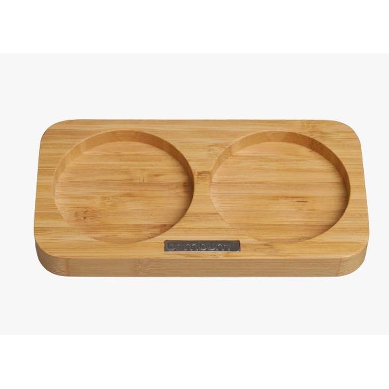 Bambum Base - Oil And Vinegar Bottle Stand - Rectangular Small