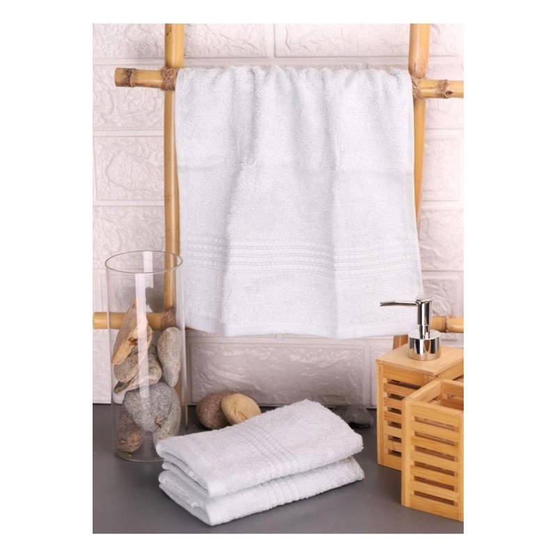 Bambum Cindy - 3-Pack Bamboo Hand Towel Light Gray 30X50Cm
