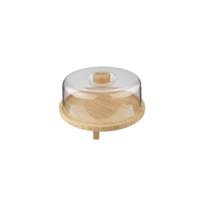 Bambum Hirus - Transparent Lid Cake Bowl With Foot 27 Cm