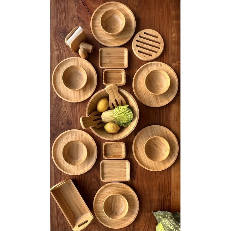 Bambum Icon - 24 Piece Bamboo Dinner Set