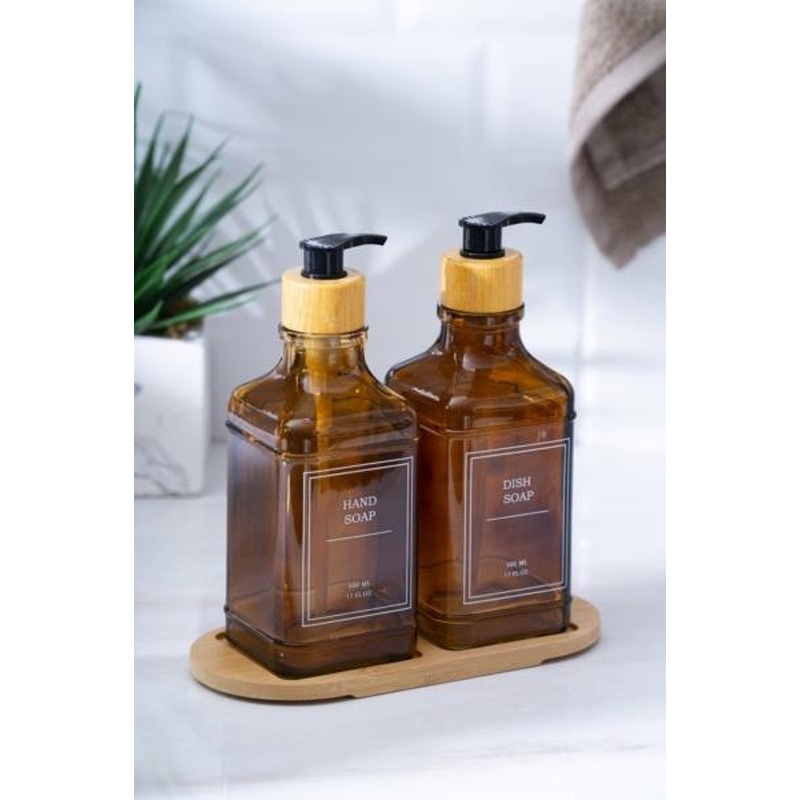 Louvre 2-Piece Glass Liquid Soap Dispenser