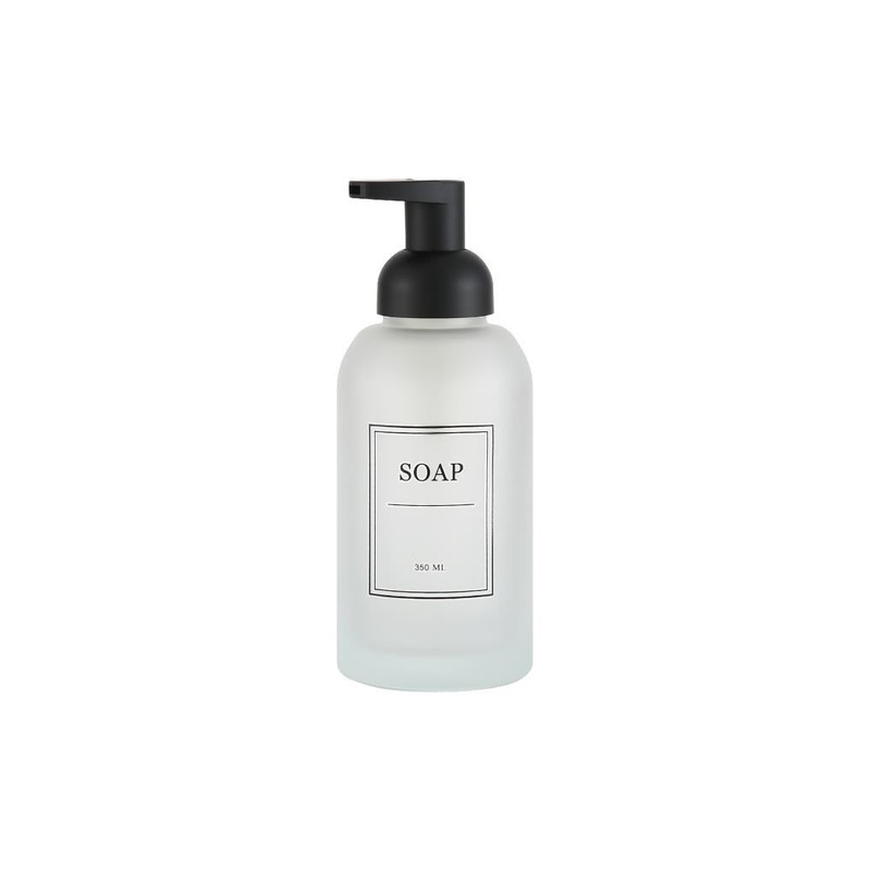 Mien Sablaj White Glass Liquid Soap Dispenser 350 Ml