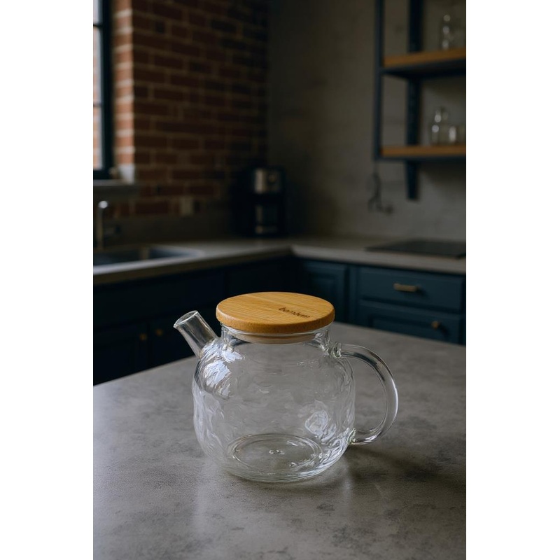 Bambum Juliet - Glass Teapot With Bamboo Lid 1000Ml