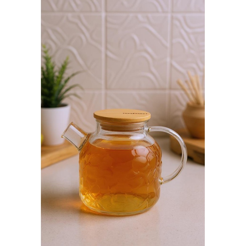Bambum Juliet - Glass Teapot With Bamboo Lid 1500Ml