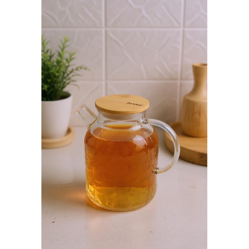 Bambum Juliet - Glass Teapot With Bamboo Lid 1800Ml