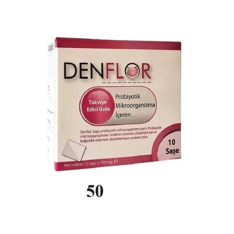 Denflor Probiotic 10 Sachets 50's