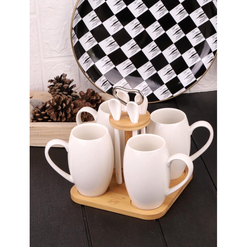 Suedo - 9 Piece Mug Set B2825