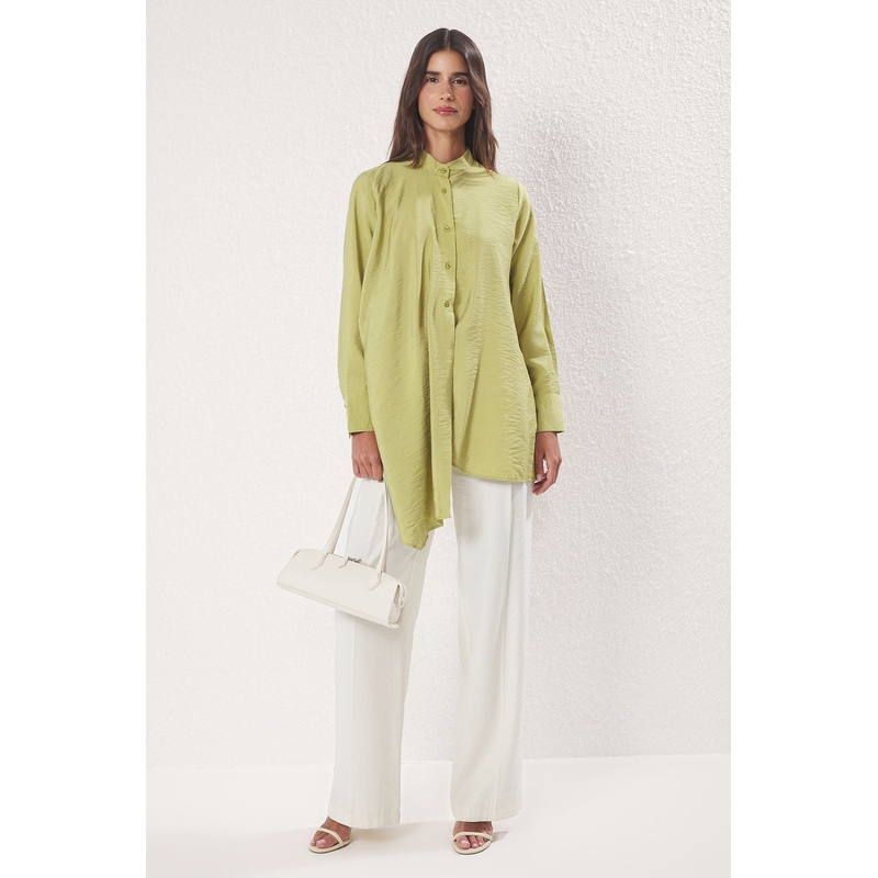 Modest Women's Straight Long Regular Modest Shirts