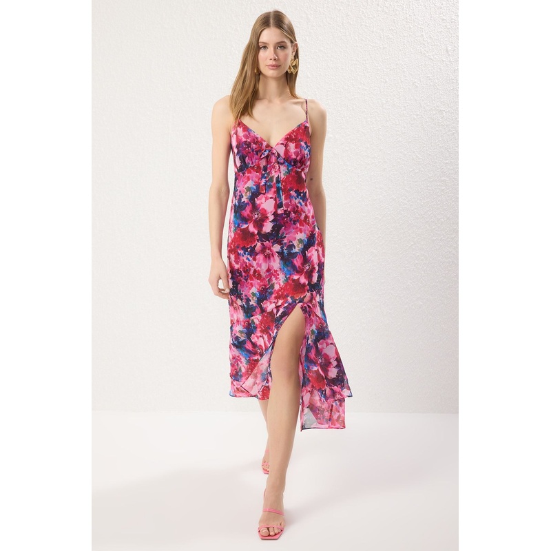 Women's Flowering Maxi Hanging Day And Night Regular Dress