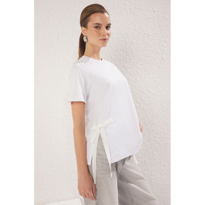 Women's Plain Short Relaxed Fit T-Shirt