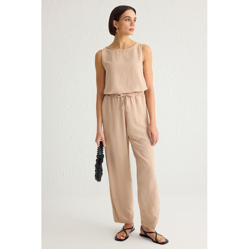 Women's Plain Sleeveless Casual Regular Two Piece Sets