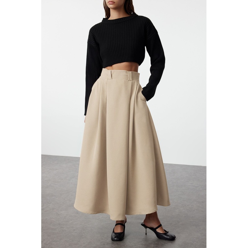 Women's Straight Maxi Flared Skirt