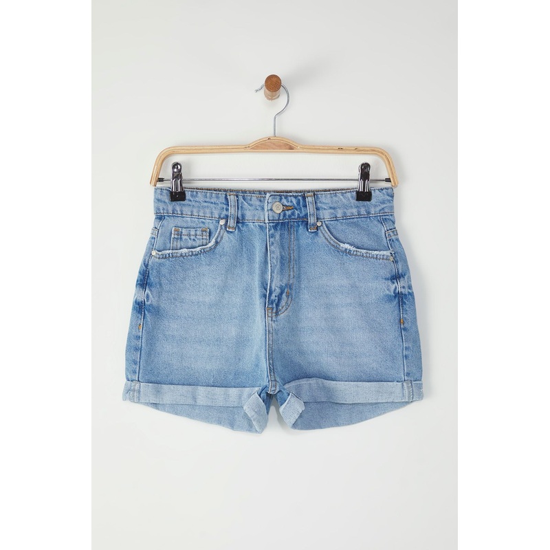 Women's Straight Mini Shorts High Waist Shorts & Bermudas