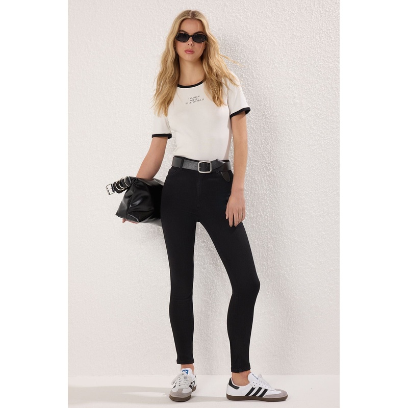 Women's Straight Skinny High Waist Jeans