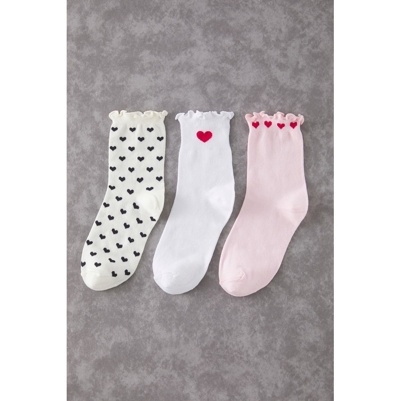Women's Very Colorful Heart Sock