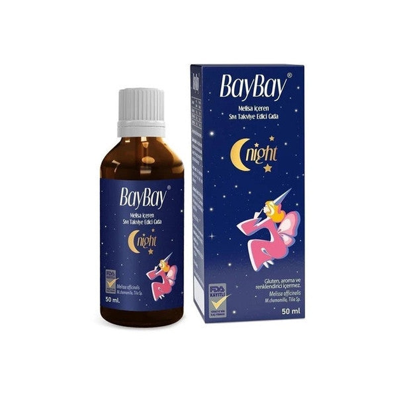 Baybay Night Herbal Drops Containing Melissa 50 Ml
