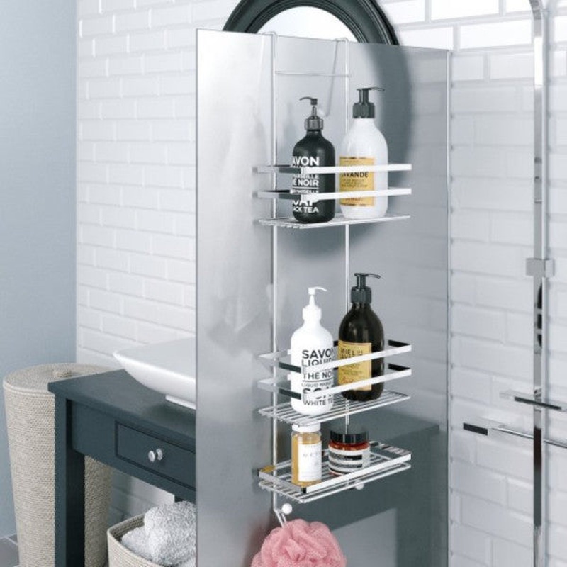EXTRA STRONG SPECIAL CHROME PLATED SHOWER CABIN SHELF LM580