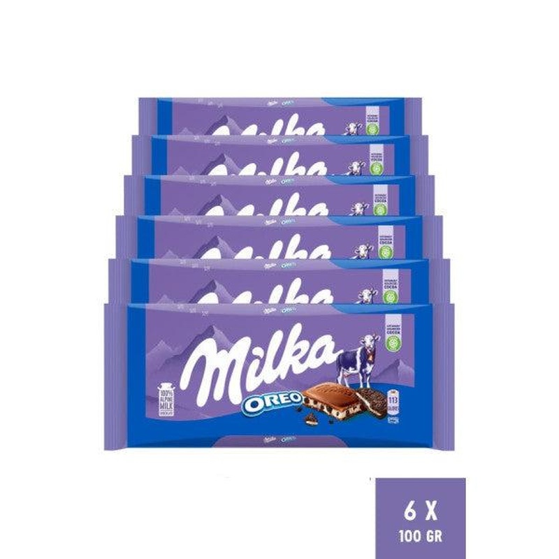 Milka Oreo Tablets 100Gr - 6 Pieces
