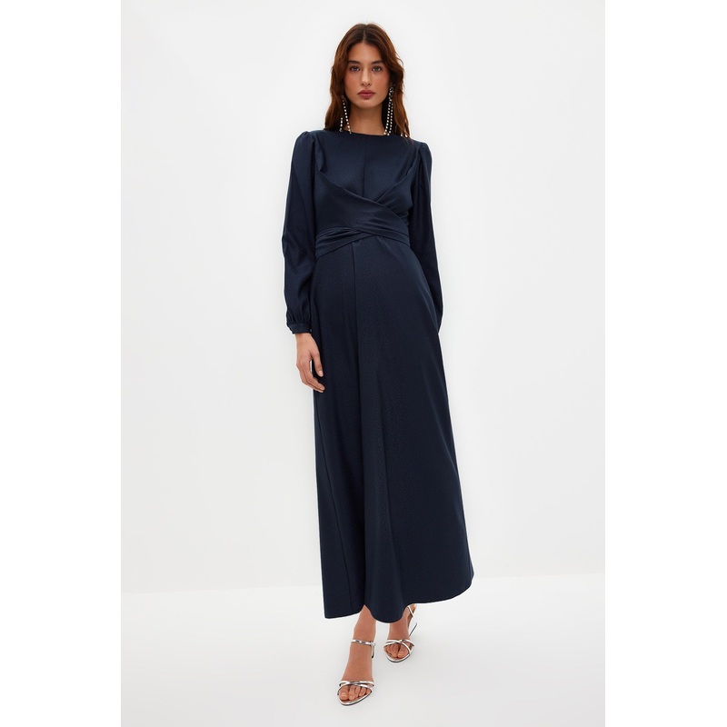 Modest Women's Plain Maxi Long Sleeve Stylish / night Regular Evening Dress