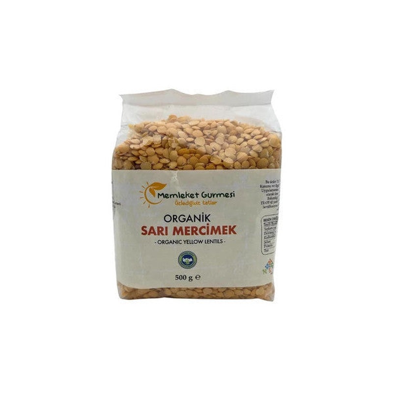 Organic Yellow Lentils 500 Gr Mg