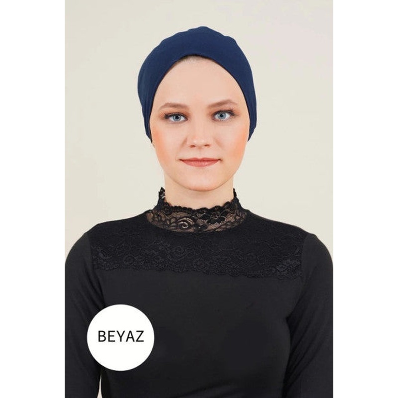 Seamless Combed White Bonnet