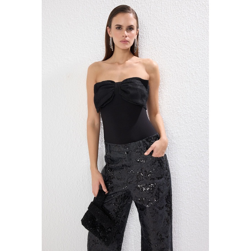 Women's Plain Sleeveless Fitted Bodysuit