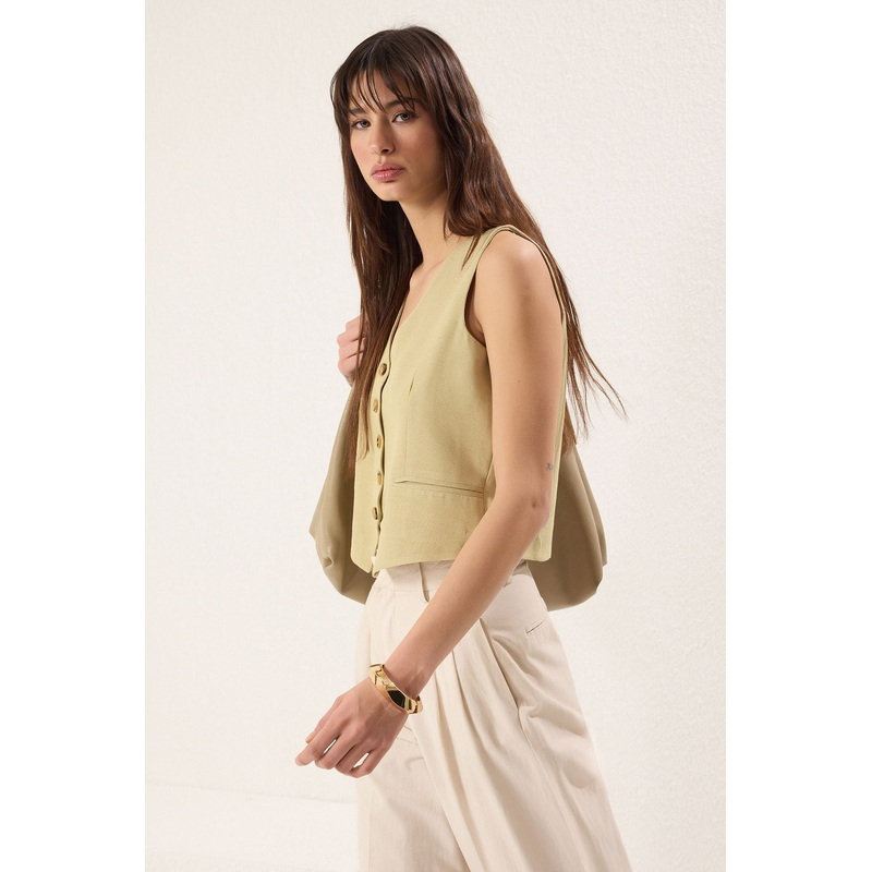 Women's Straight Oversized Waistcoat