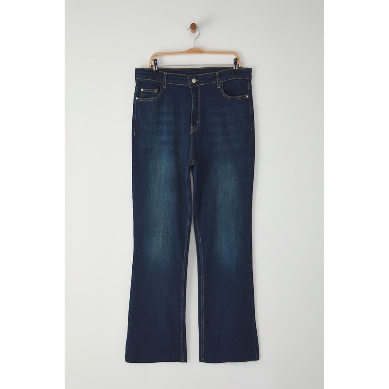 Curve Women's Straight High Waist Plus Size Jeans