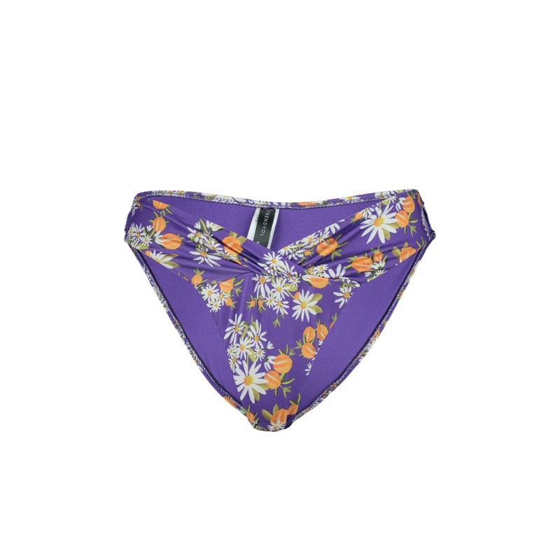 Floral Patterned V Cut Bikini Bottoms Tbess23Ba00169