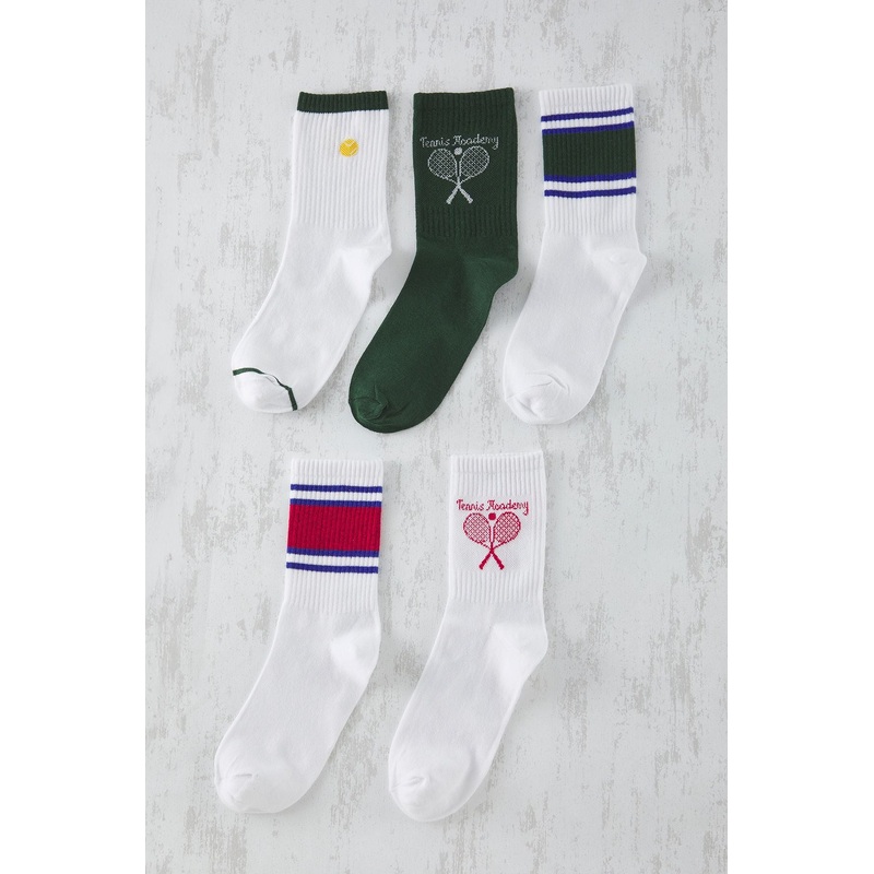 Man Unisex Very Colorful Slogan Sock