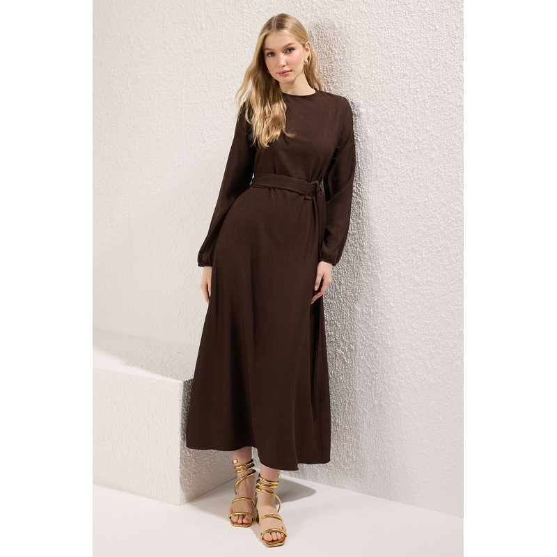 Modest Women's Straight Long Long Casual/daily Relaxed Hijab Dress
