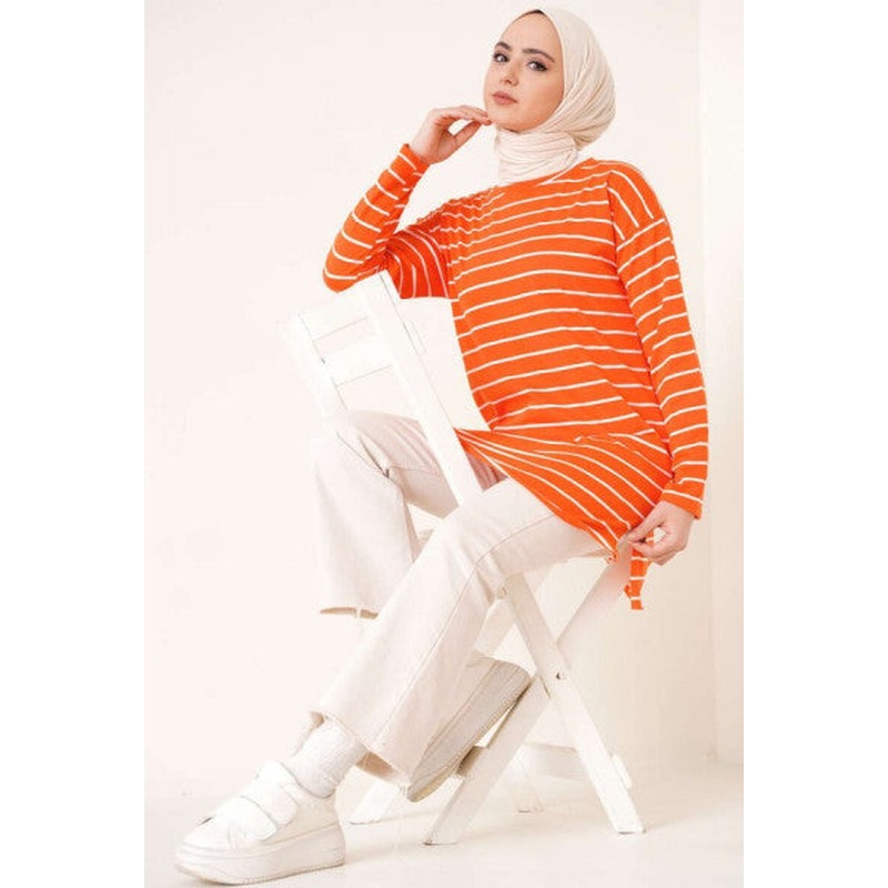 Striped Tunic Orange