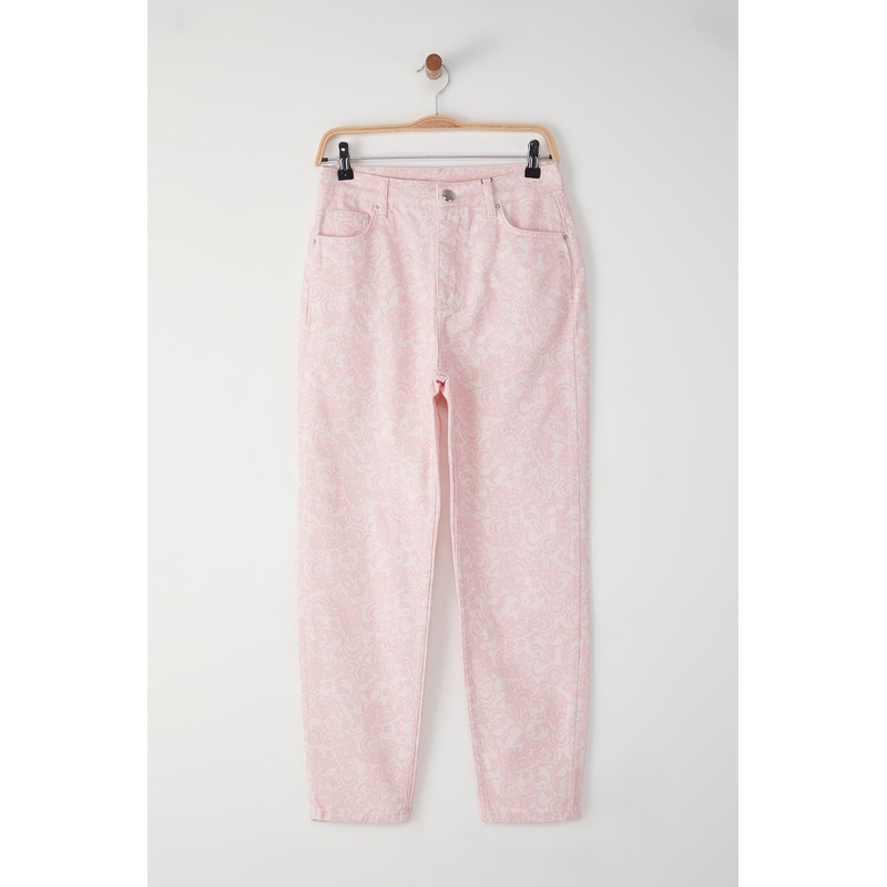 Women's Paisley Mom High Waist Jeans