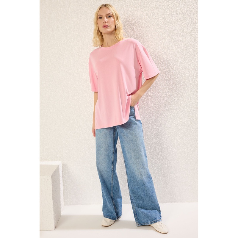 Women's Plain Short Oversize T-Shirt