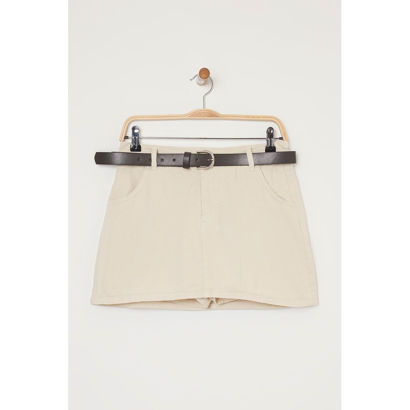 Women's Straight Short Skirt Low Waist Shorts & Bermudas