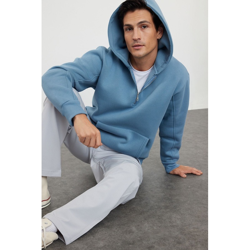 Man Men's Flat Long Oversize Sweatshirt