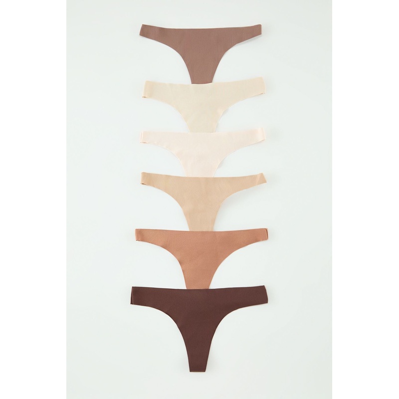 Women's 6 Pack Very Colorful Straight Briefs