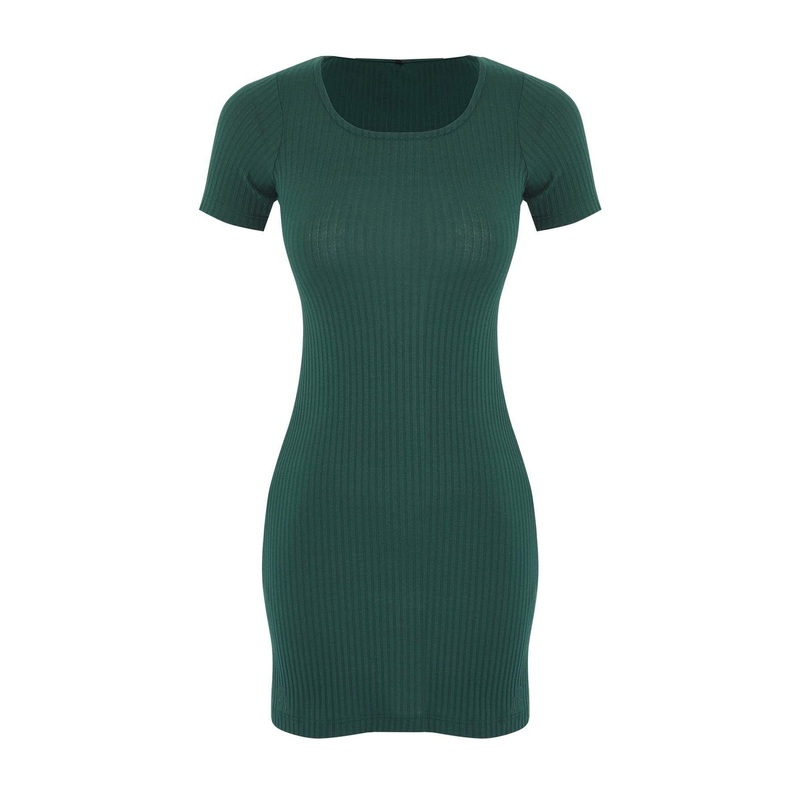 Women's Green Straight Short / Mini Short Casual/daily A-Line Dress